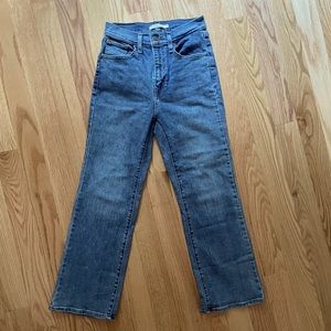 Levi’s high waisted crop flare jeans